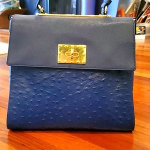 Top handle crossbody leather Badgley Mischka.